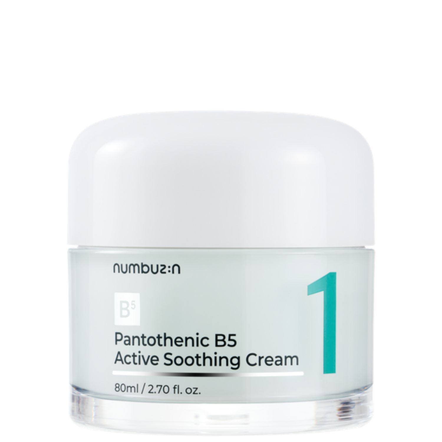 Numbuzin No.1 Pantothenic B5 Active Soothing Cream Crema Lenitiva per il Viso 80 ml