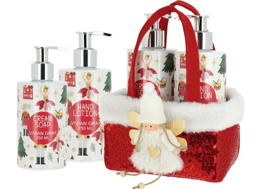 Vivian Gray Red Fairy Cream Soap + Hand Lotion Set Regalo