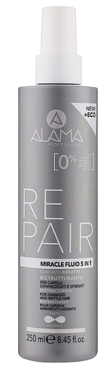 Alama Repair Fluido Magico 5in1: Ripara, Protegge, Illumina, Lucida, Elimina le Doppie Punte 250 ml