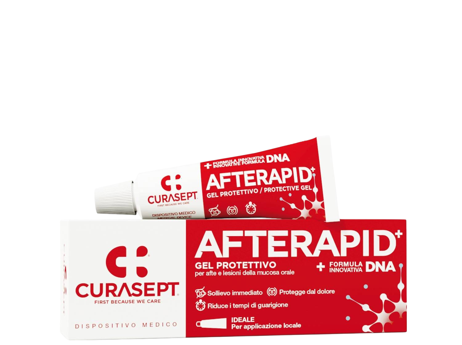 Curasept Afte Rapid DNA Gel Protettivo per Aftosi 10 ml
