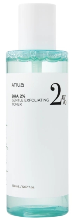 Anua BHA 2% Gentle Exfoliating Toner, Tonico Esfoliante Viso con Acidi 150 ml