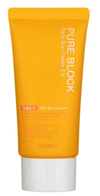 A'Pieu Pure Block Daily Sun Cream Ex SPF50+ PA++++ Crema solare viso