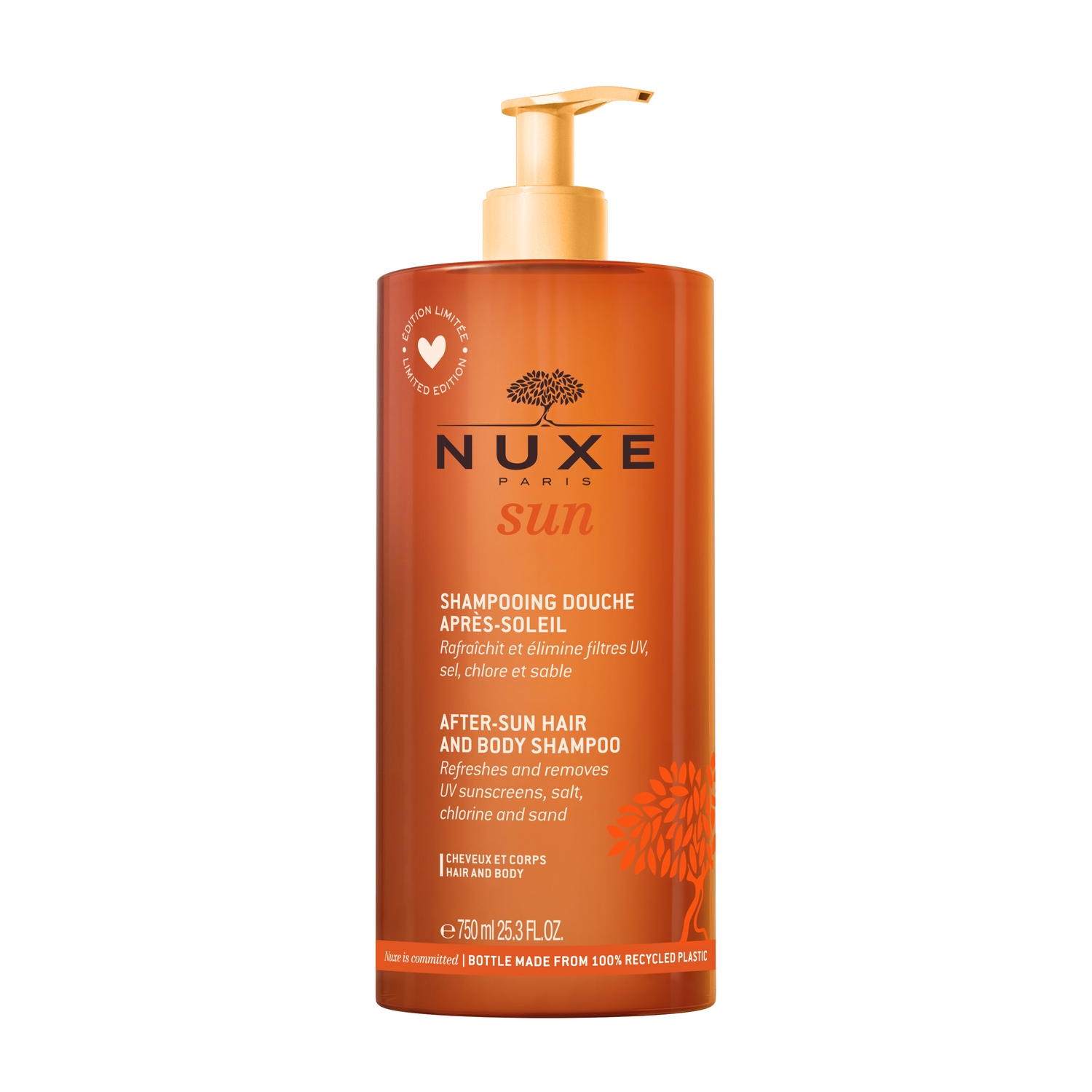 Nuxe Sun Gel doccia doposole corpo + capelli Jumbo 750ml