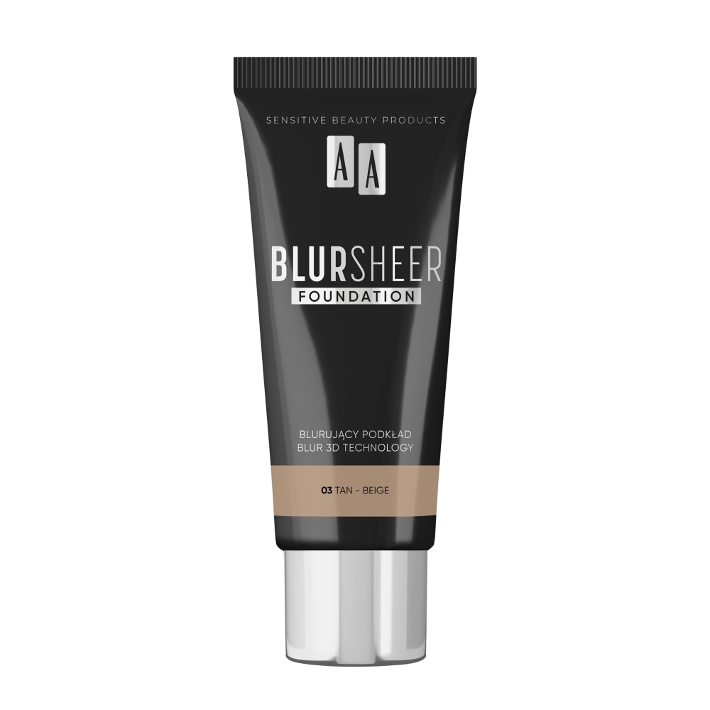 AA Blur Sheer Fondotinta effetto blur, 03 Tan Beige
