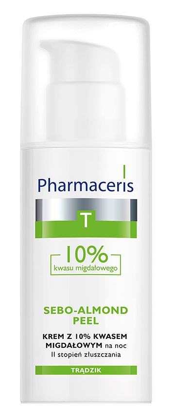 Pharmaceris T Sebo-Almond Peel Crema Notte con Acido Mandelico 10% 50 ml 50 ml