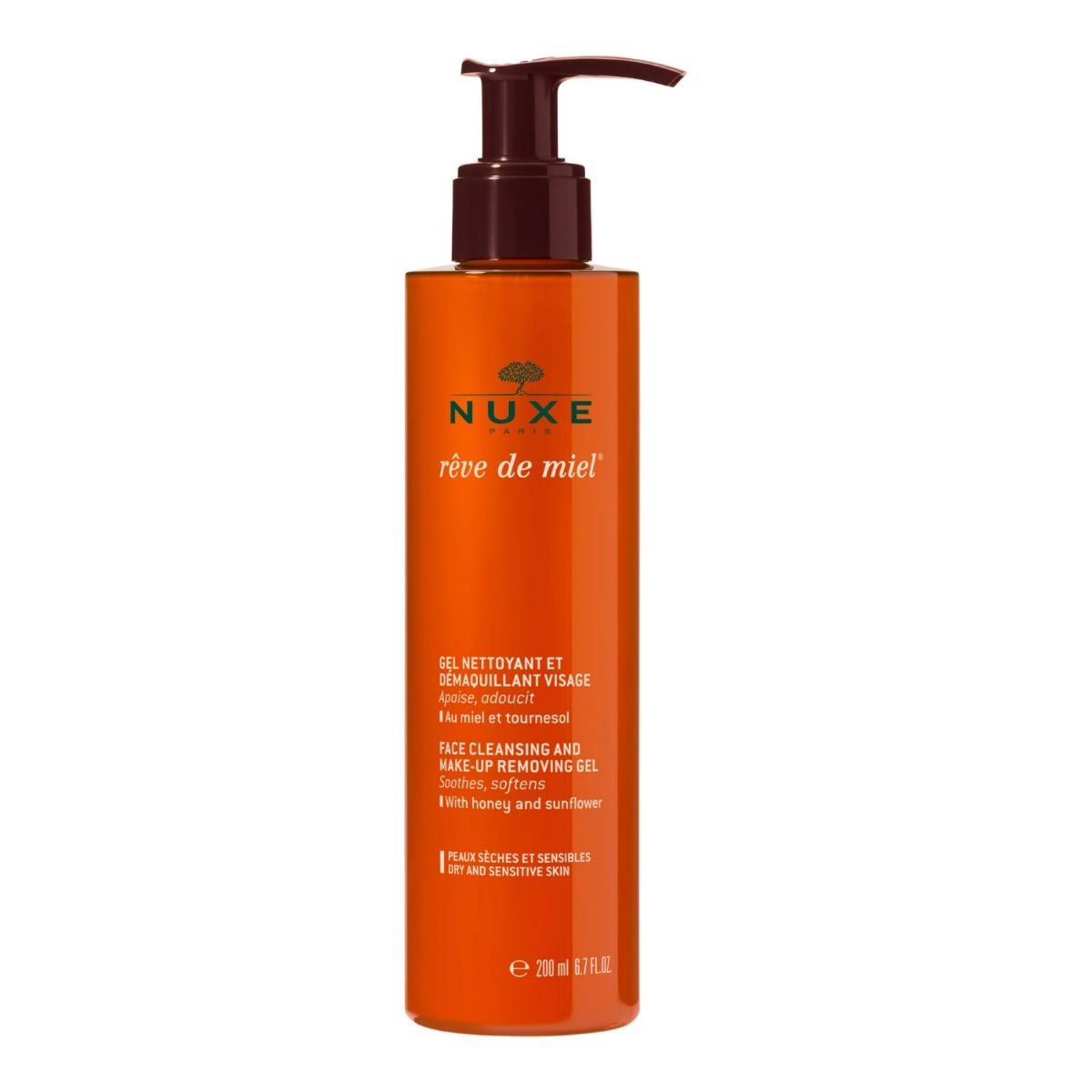 Nuxe Rêve de Miel® Gel Detergente Viso e Struccante 200 ml 200 ml