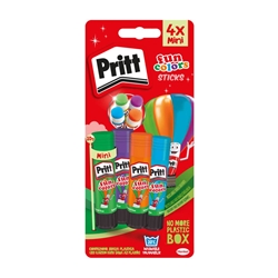 Colla stick Pritt Fun Colors 10 g in blister da 4 colori assortiti 27