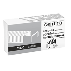 Punti metallici per cucitrice Centra 24/6 conf. 20000 punti 623697