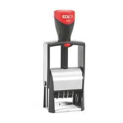 Timbro Colop 2360 autoinchiostrante datario con piastra personalizzab