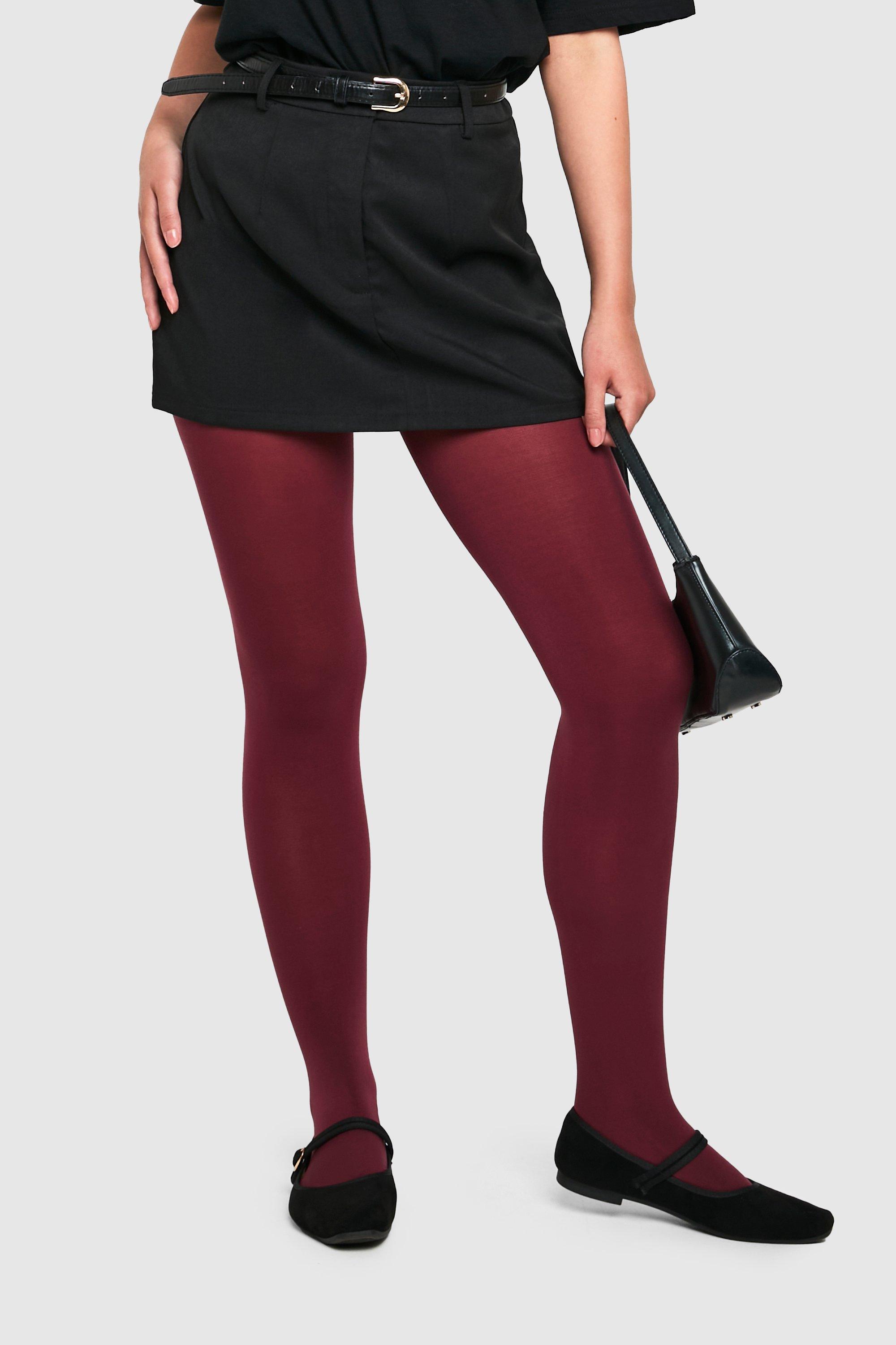 Collant 80 Den Bordeaux, Rosso