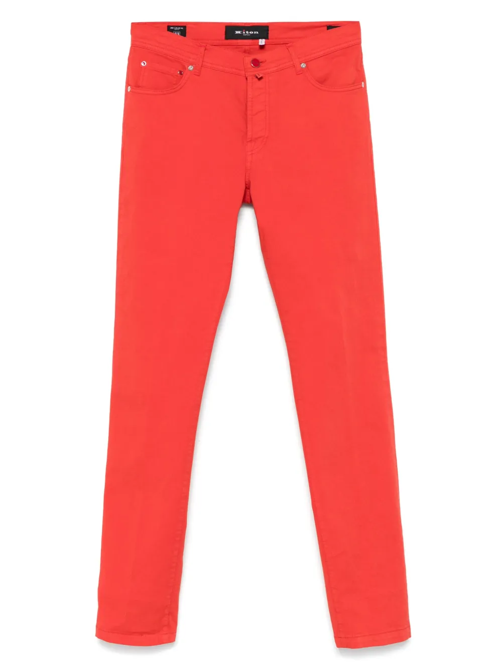 Kiton tapered jeans - Rosso