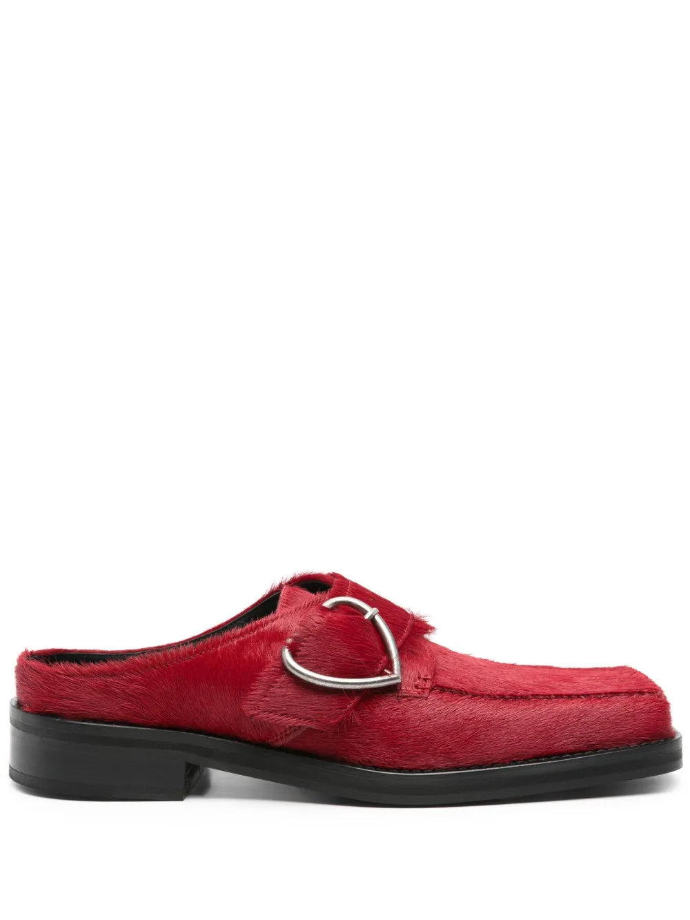 Martine Rose square-toe buckle loafers - Rosso