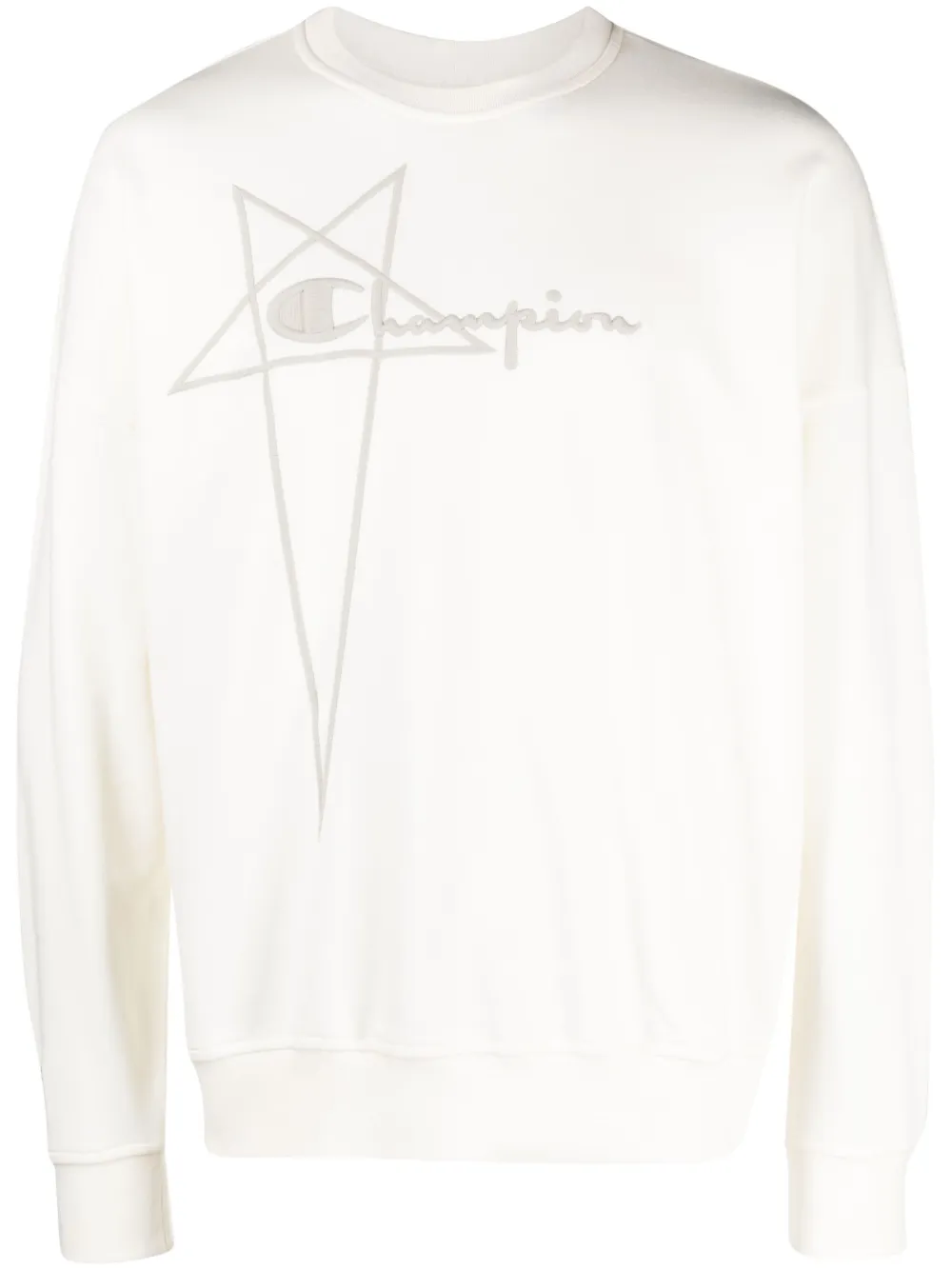 Rick Owens X Champion Felpa con ricamo - Toni neutri