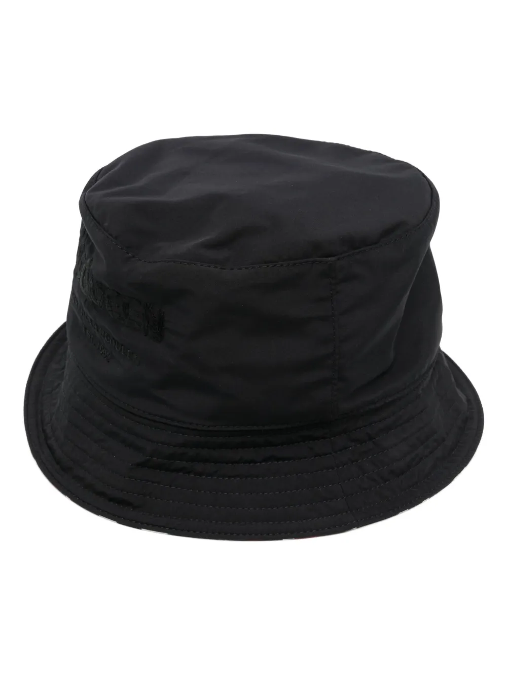 Alexander McQueen Cappello bucket Watercolour Graffiti - Nero