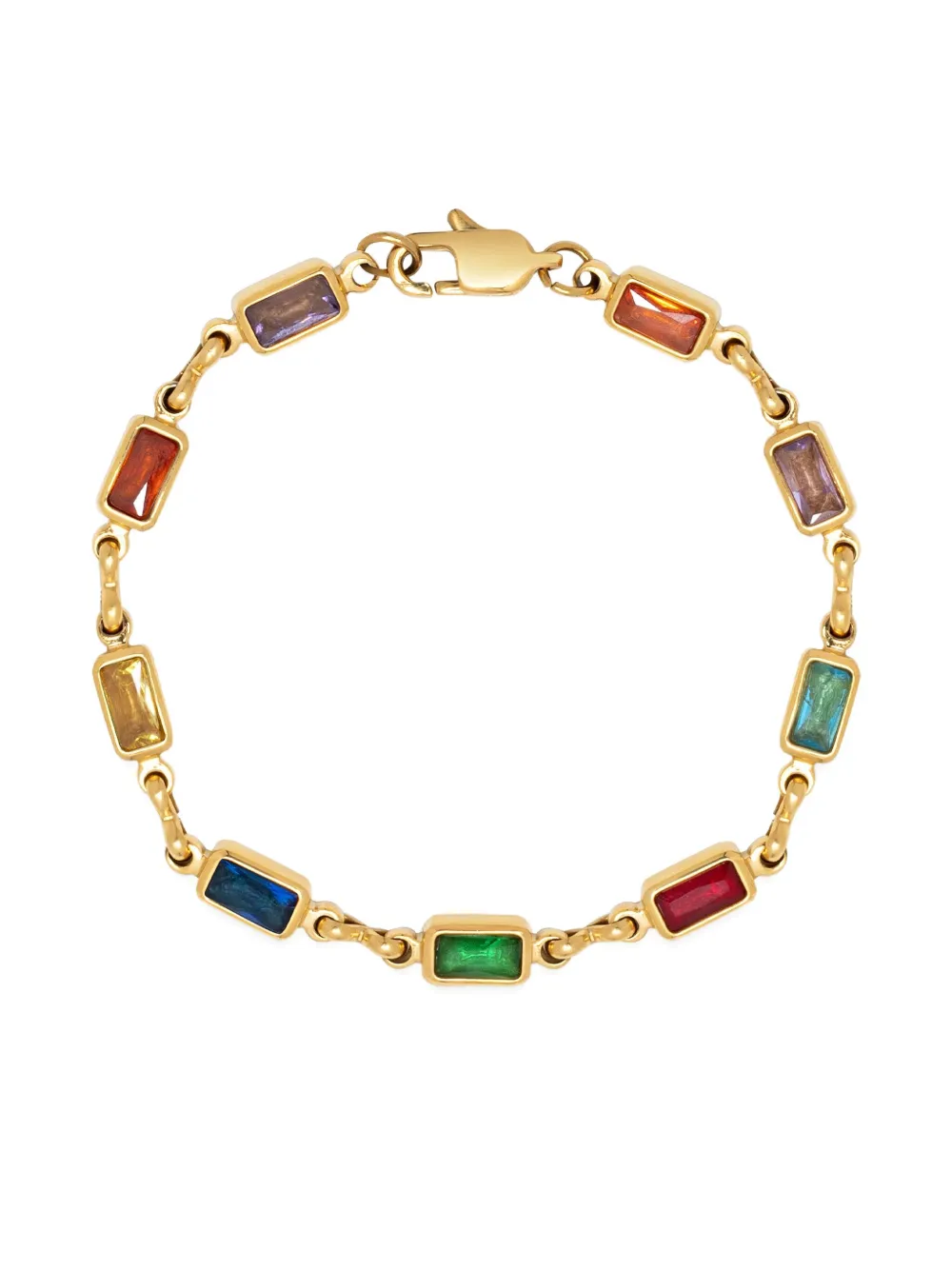 Nialaya Jewelry Rectangle Tennis bracelet - Oro