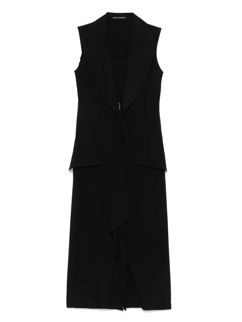 Yohji Yamamoto tailored midi dress - Nero