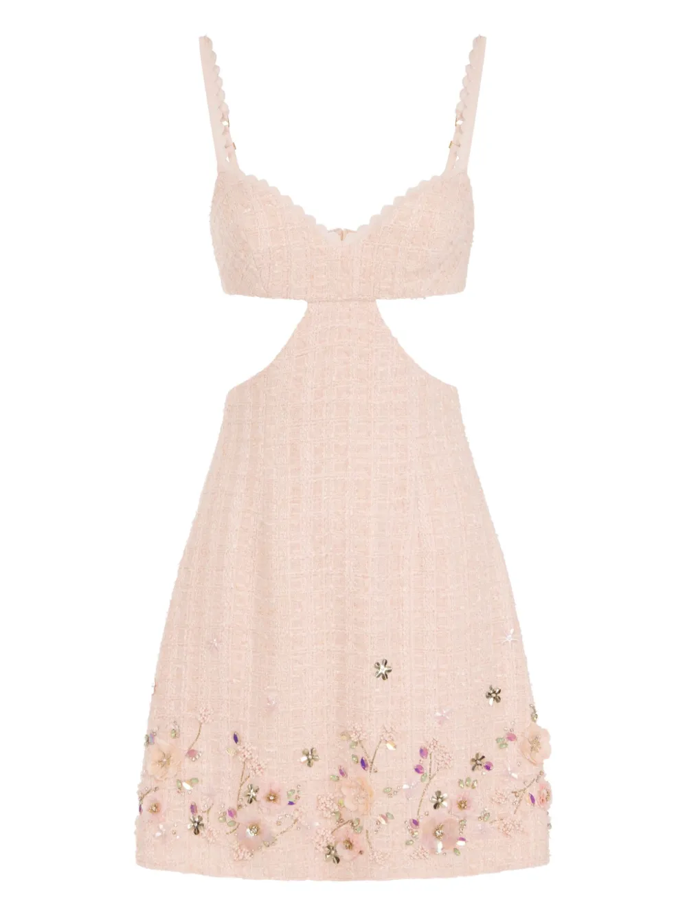 Elisabetta Franchi cut-out floral dress - Rosa