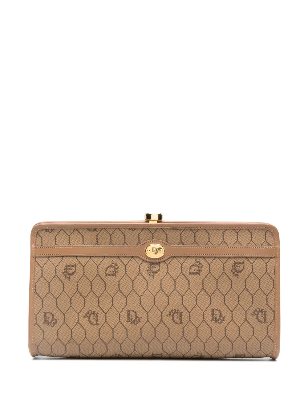 Christian Dior Pre-Owned Clutch Honeycomb Pre-owned anni '80 - Toni neutri