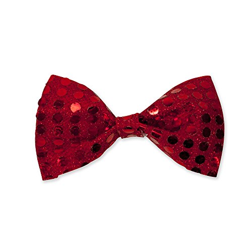 Bristol Novelty Papillon Rosso Con Lustrini, Colore, Taglia Unica, Ba406