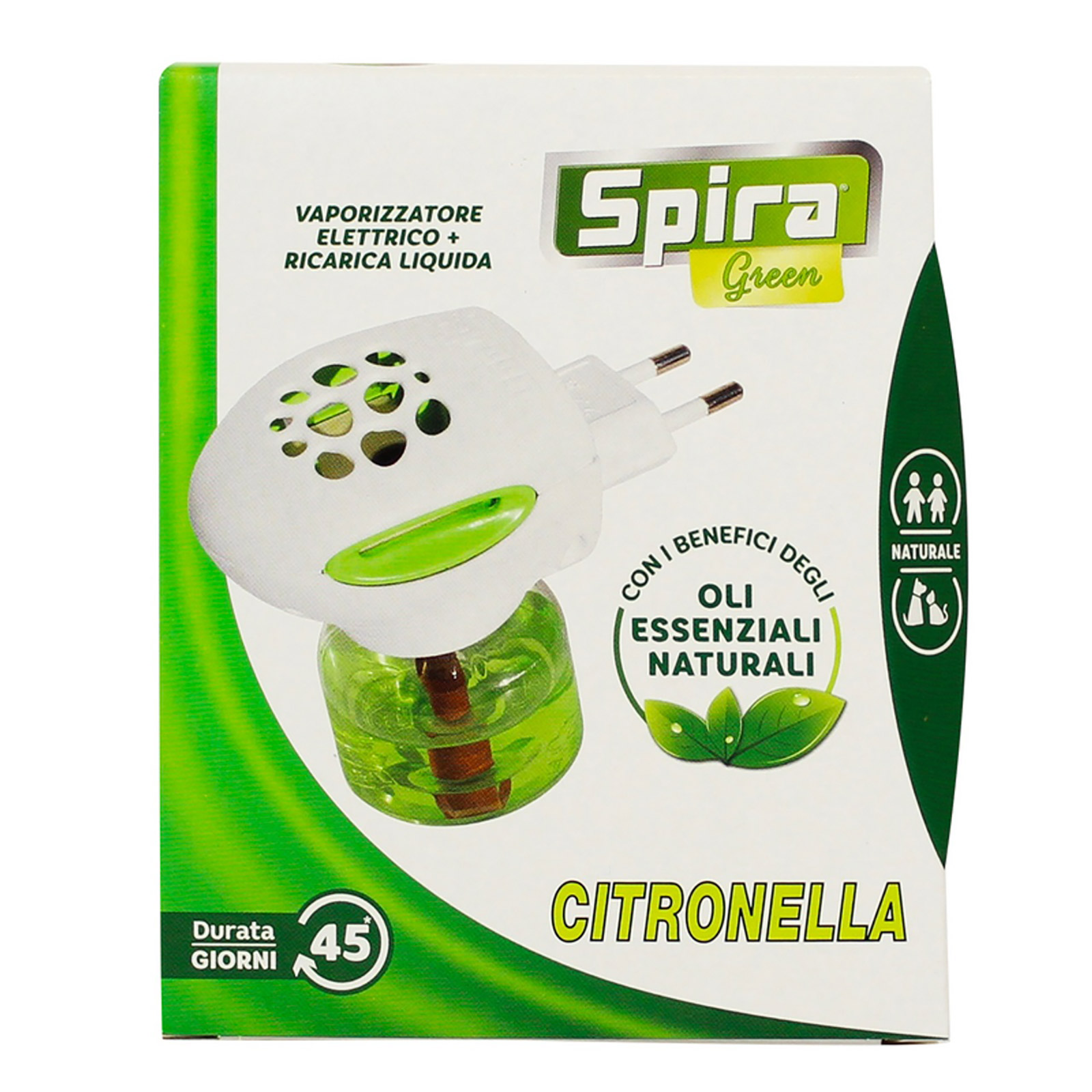 Citronella Vaporizzatore Elettrico + Ricarica Liquida 45 Giorni