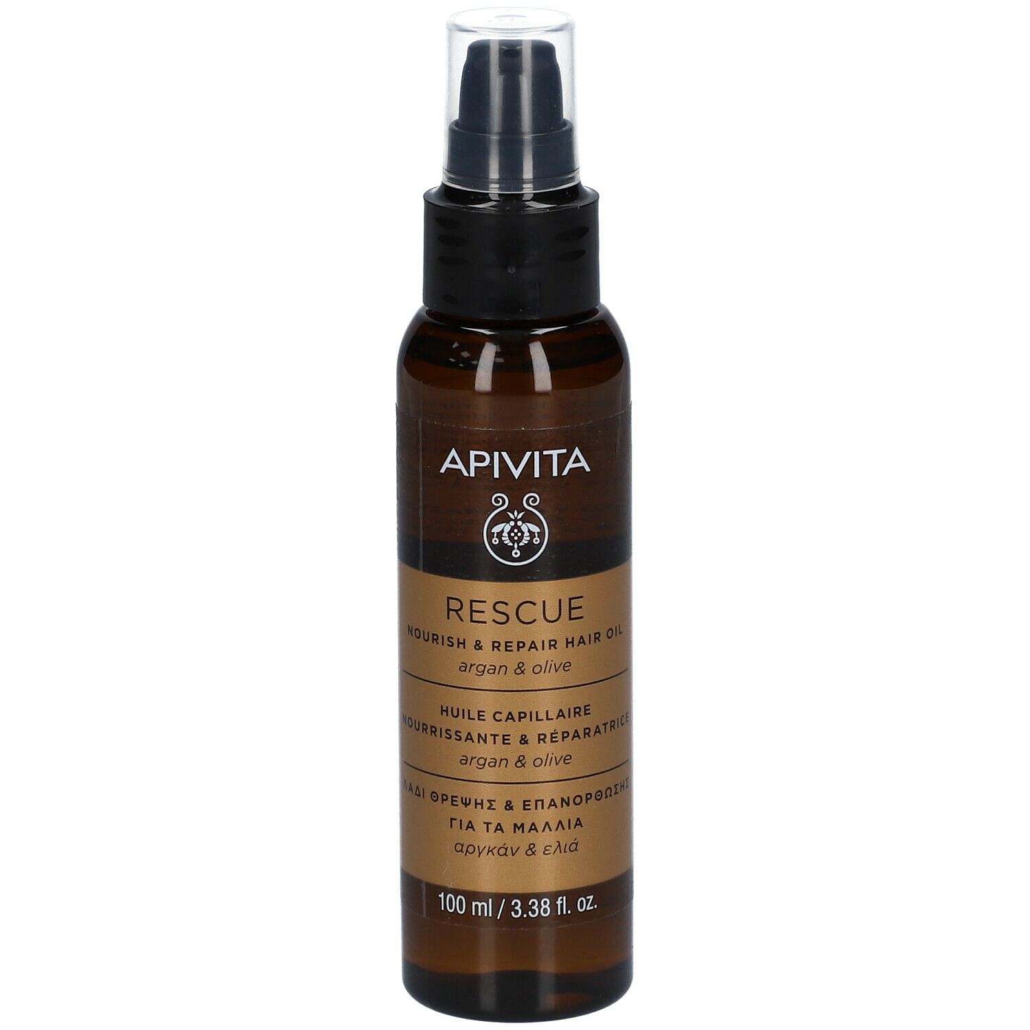 Apivita Rescue Hair Oil Argan E Olive 100 Ml