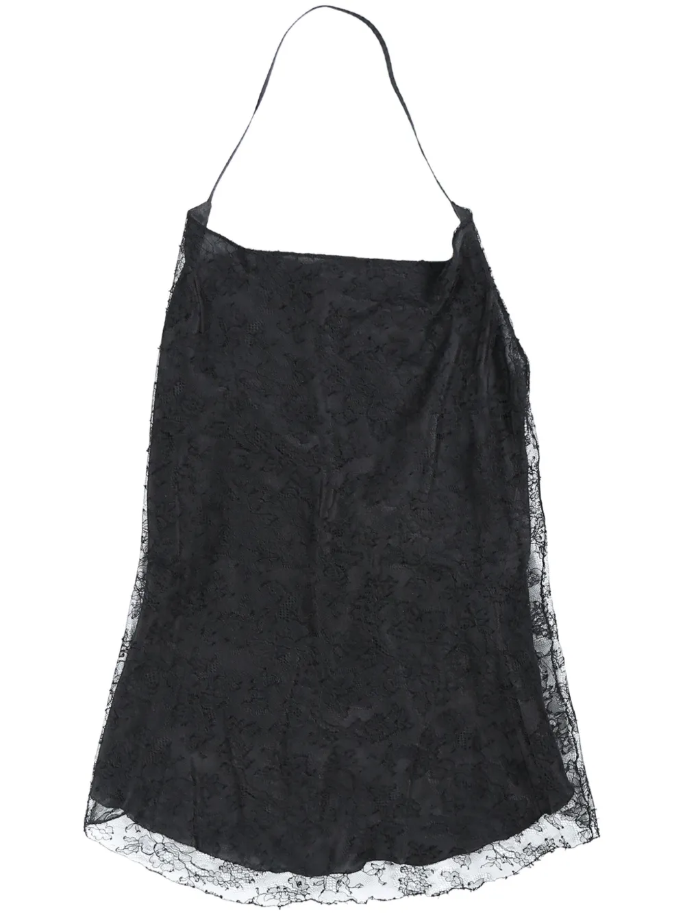 Marc Le Bihan cowl-effect lace lblouse - Nero