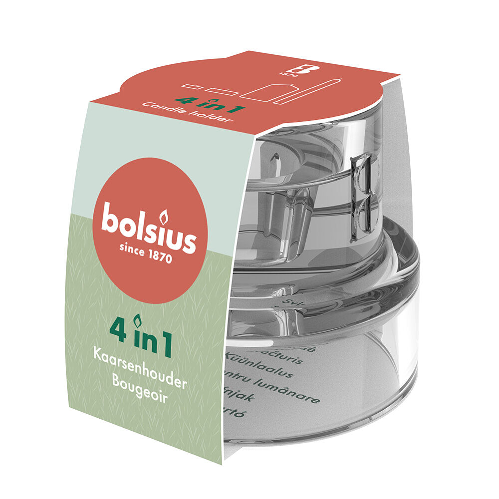 Bolsius Accessorio in vetro 4in1 trasparente - -