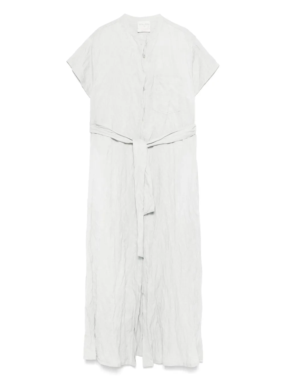 Forte Forte crinkle-finish midi dress - Grigio