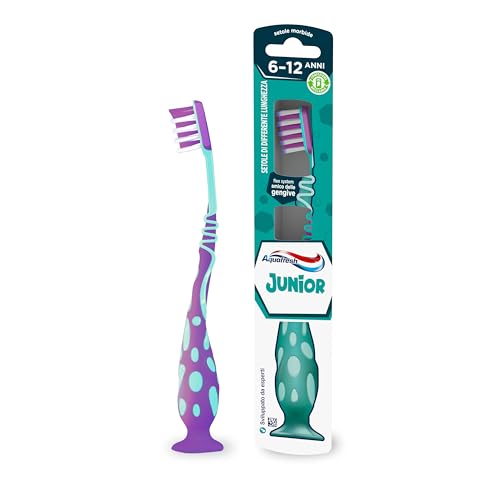 Aquafresh Spazzolino Junior Sviluppato Da Esperti Per Bambini 6-12 Anni Denti Da Latte E Permanenti