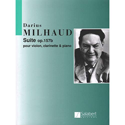 Partitions Classique Salabert Milhaud D. - Suite Op 157 B - Violon, Clarinette Et Piano Clarinette
