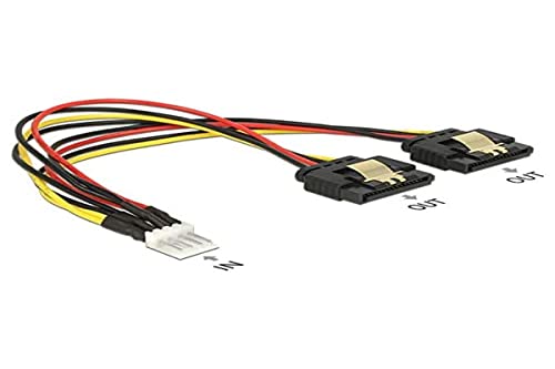 Delock Kabel Power Floppy Stecker > 2 X Sata 15 Cavo Di Alimentazione