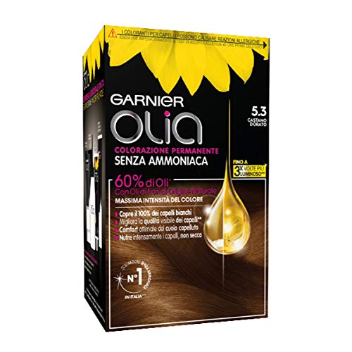 Garnier Olia Colorazione Permanente, 5.3 Castano Dorato