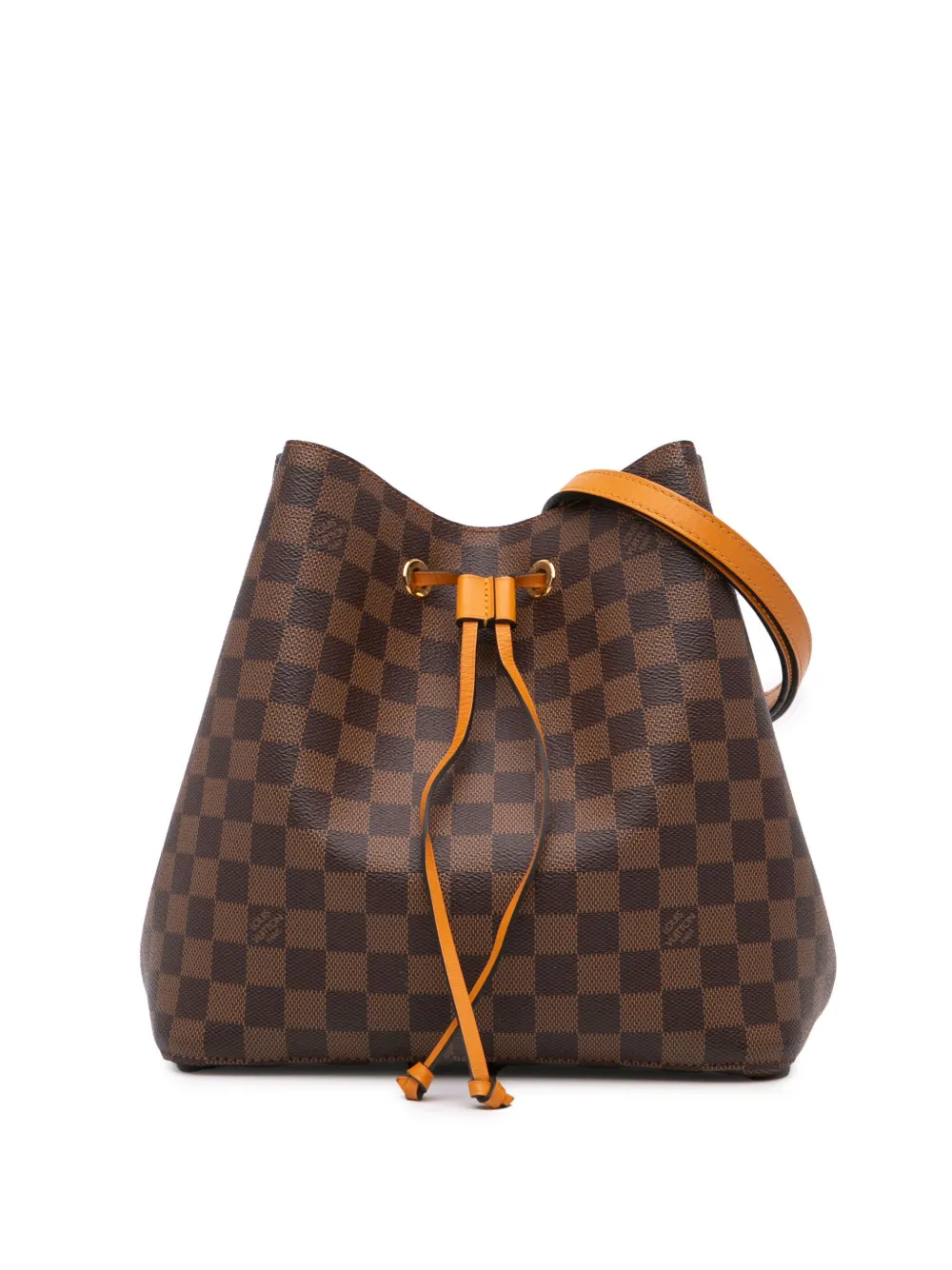 Louis Vuitton Pre-Owned 2019 Damier Ebene Neonoe MM bucket bag - Marrone