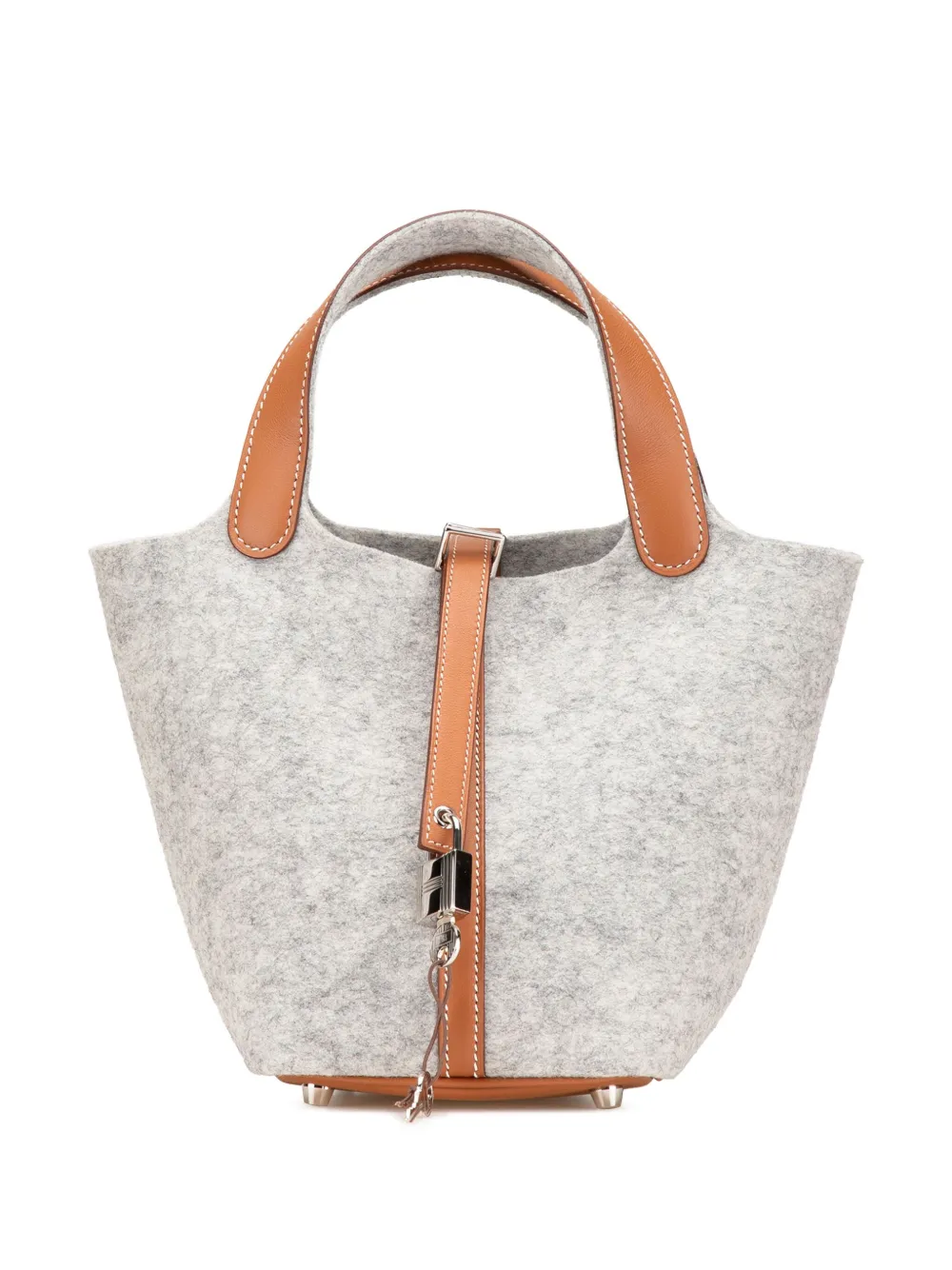 Hermès Pre-Owned 2020 Feutre and Swift Picotin Lock 18 handbag - Marrone