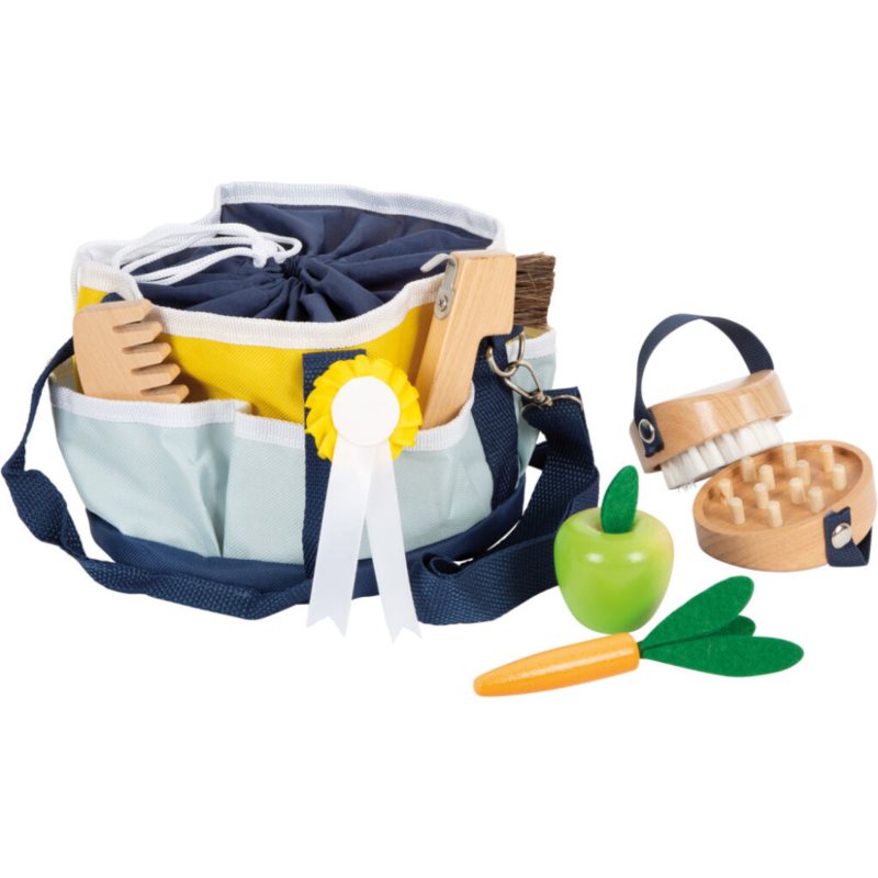 Small Foot Horse Care Set With Bag Set Di Giocattoli 3 Y+ 1 Pz