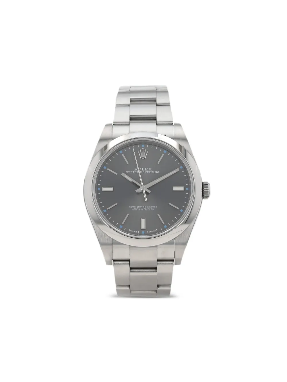 Rolex 2016 pre-owned Oyster Perpetual 39mm - Grigio