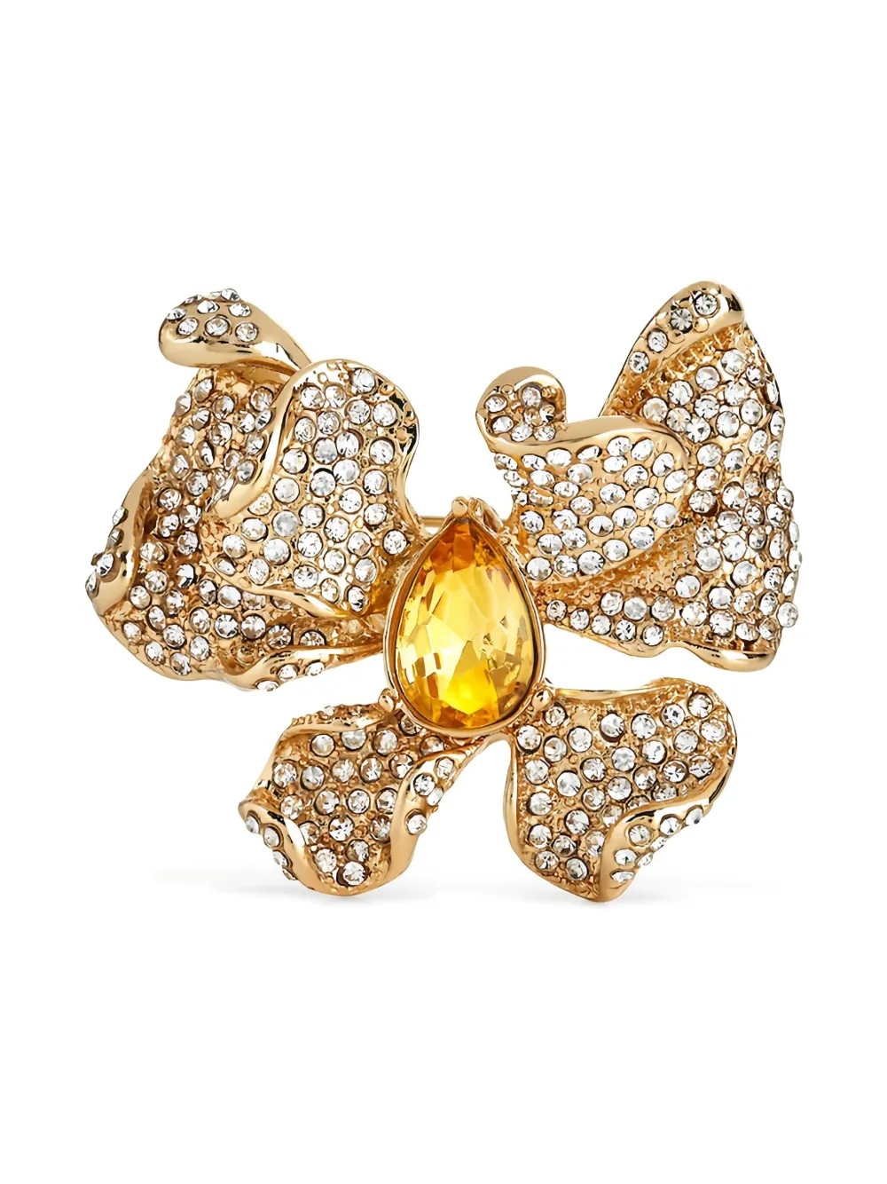 Kenneth Jay Lane Spilla Teardrop - Oro