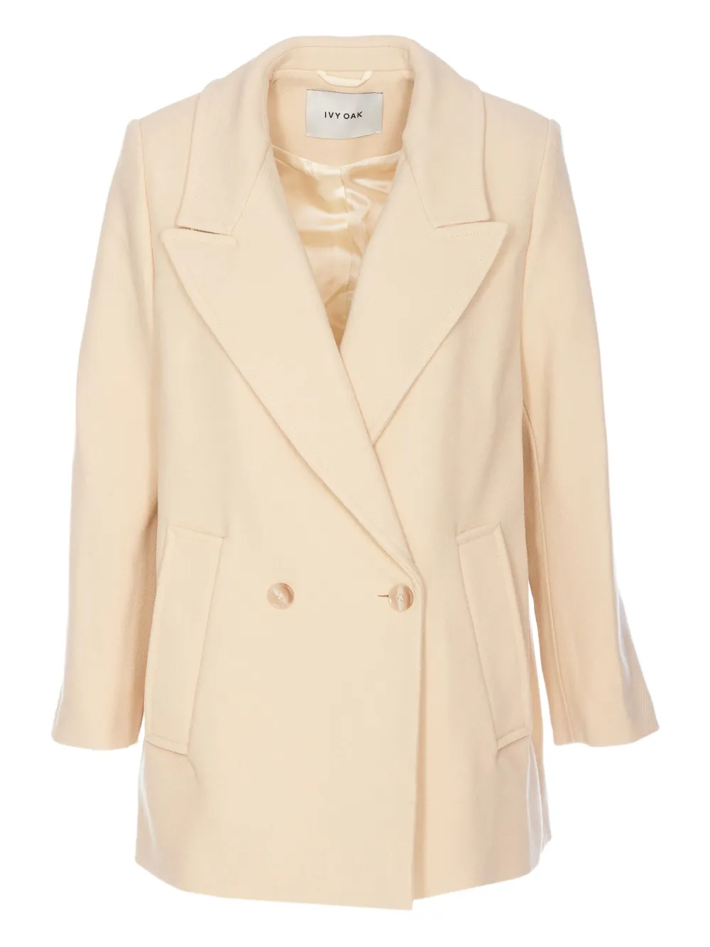 IVY OAK double-breasted blazer - Toni neutri