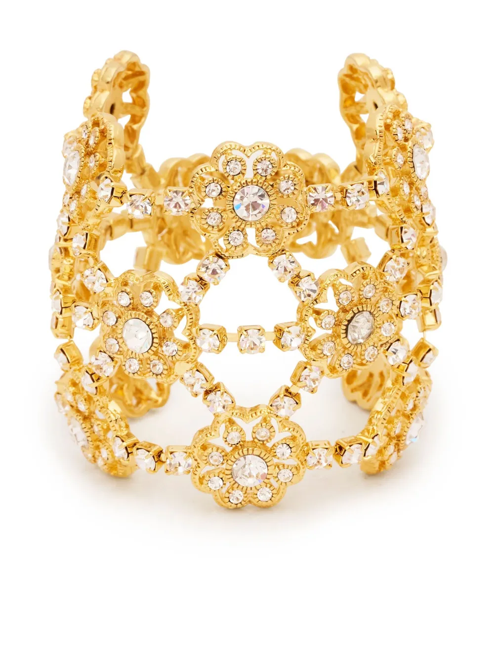 Kenneth Jay Lane Bracciale Flower Cluster - Oro