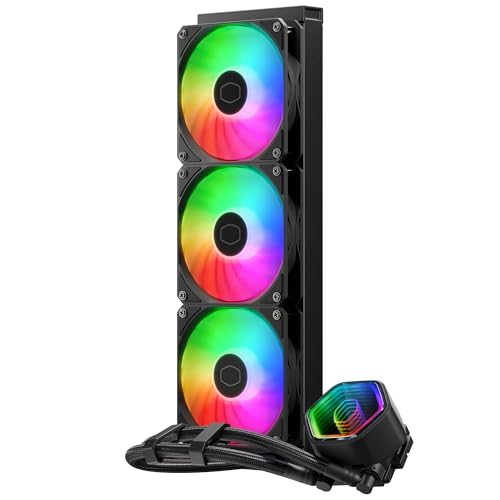 Cooler Master Masterliquid 360 Core Ii Cpu Sistema Raffreddamento A Liquido - Sistema Aio 360Mm (Tdp Max 280W), Pompa Doppia Camera Gr9, Ventole Argb