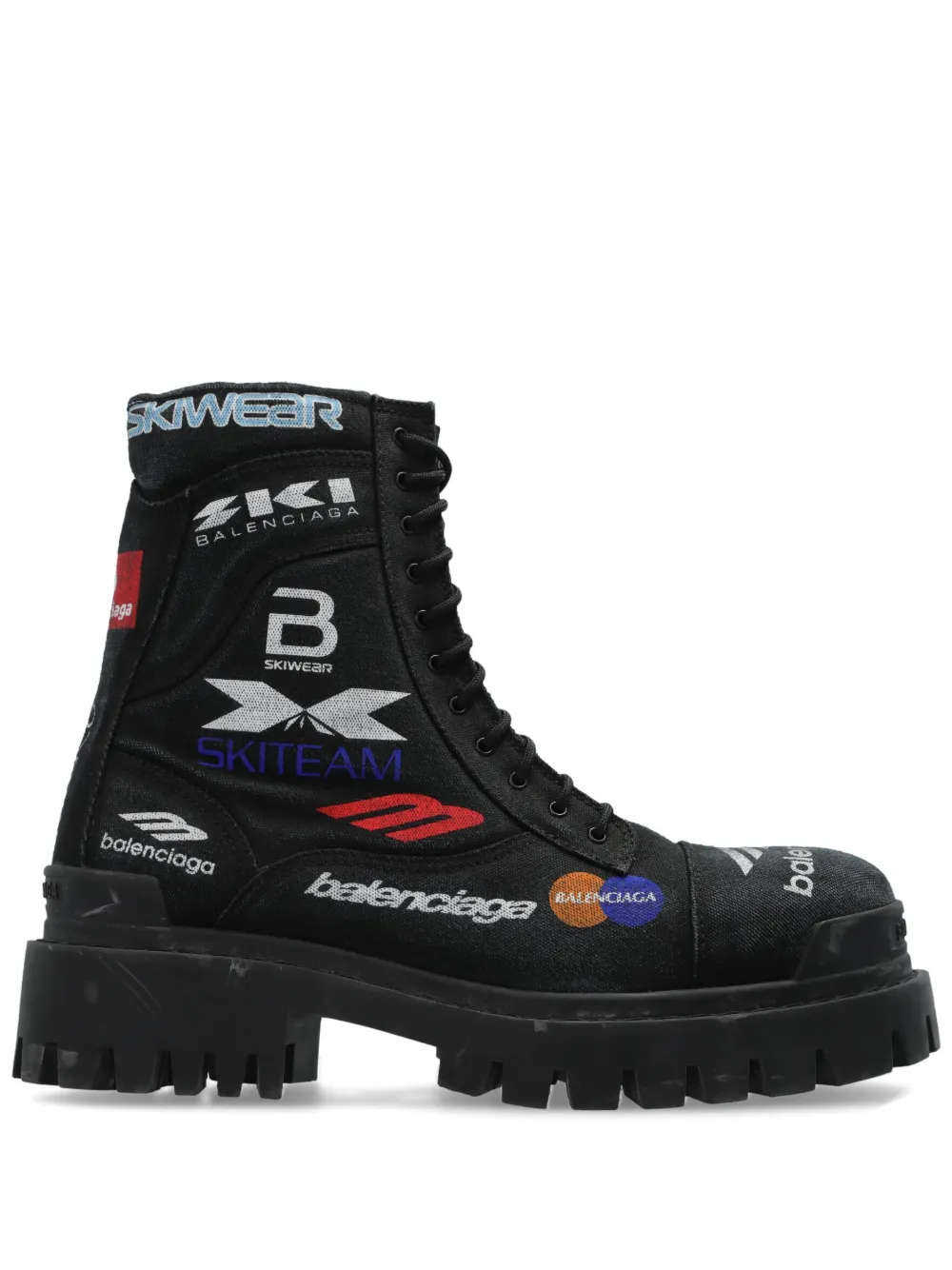 Balenciaga Anfibi Combat Strike - Nero