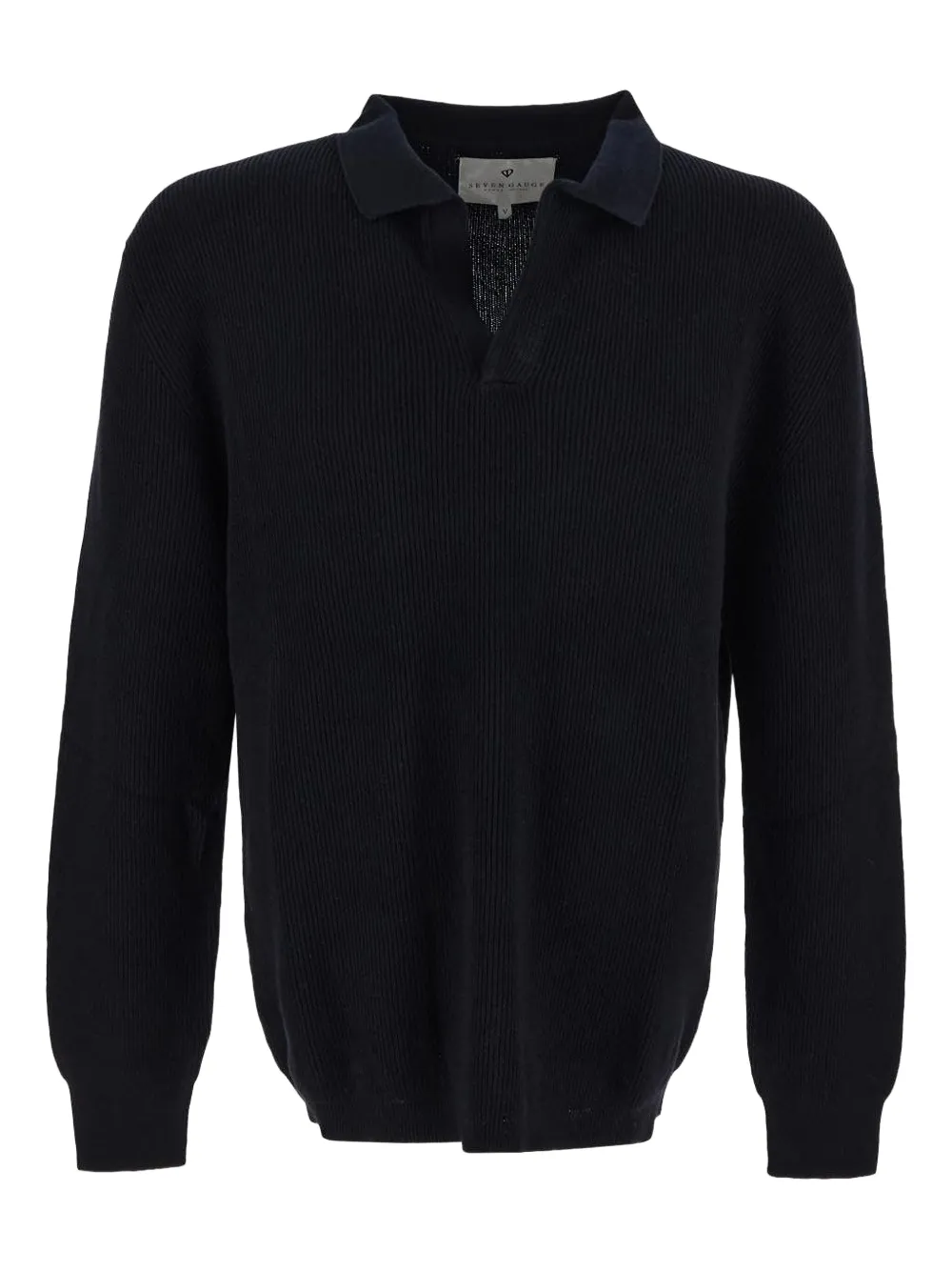 SEVEN GAUGE cotton polo shirt - Blu