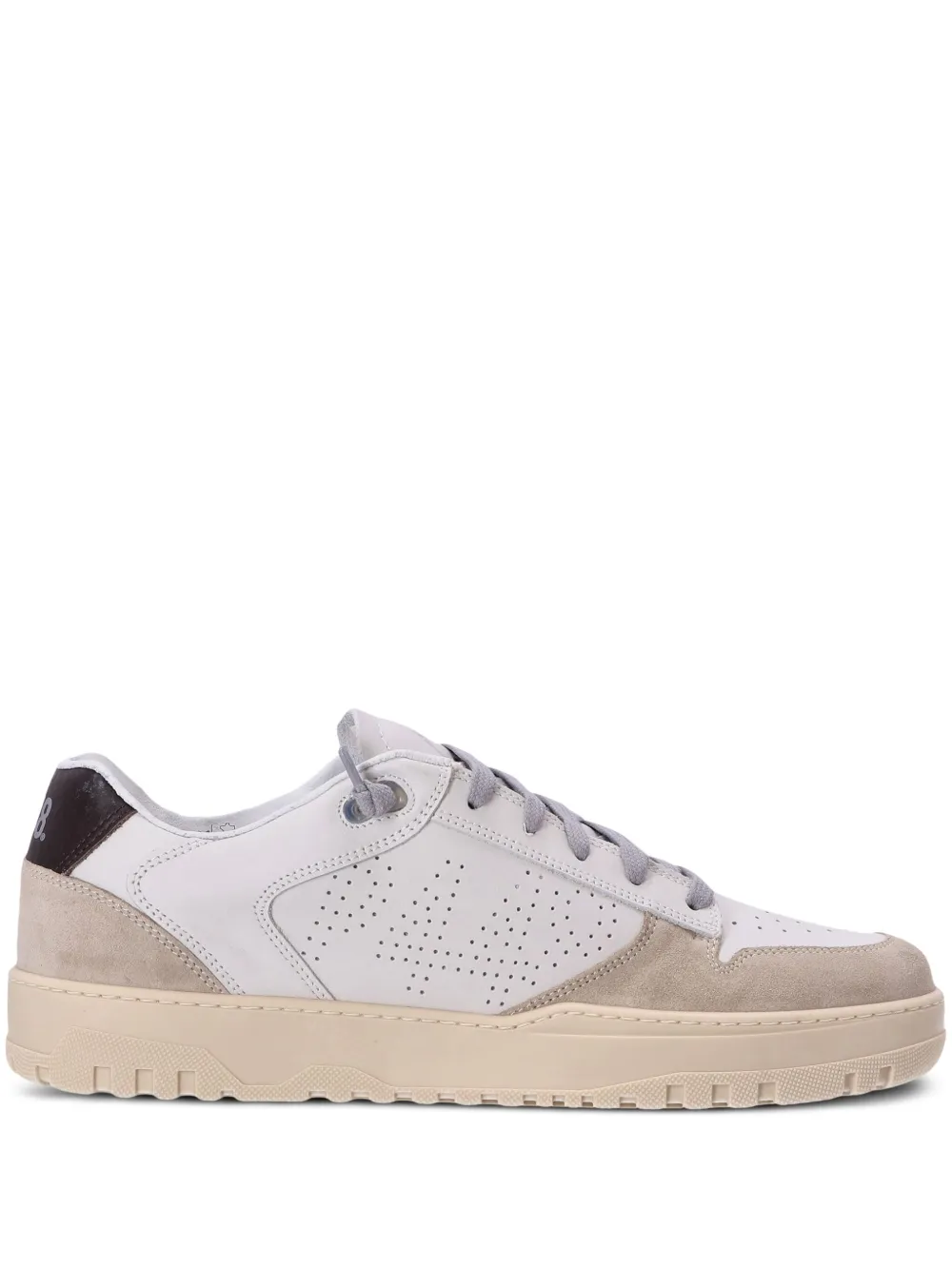 P448 Sneakers Mason traforate con inserti - Toni neutri