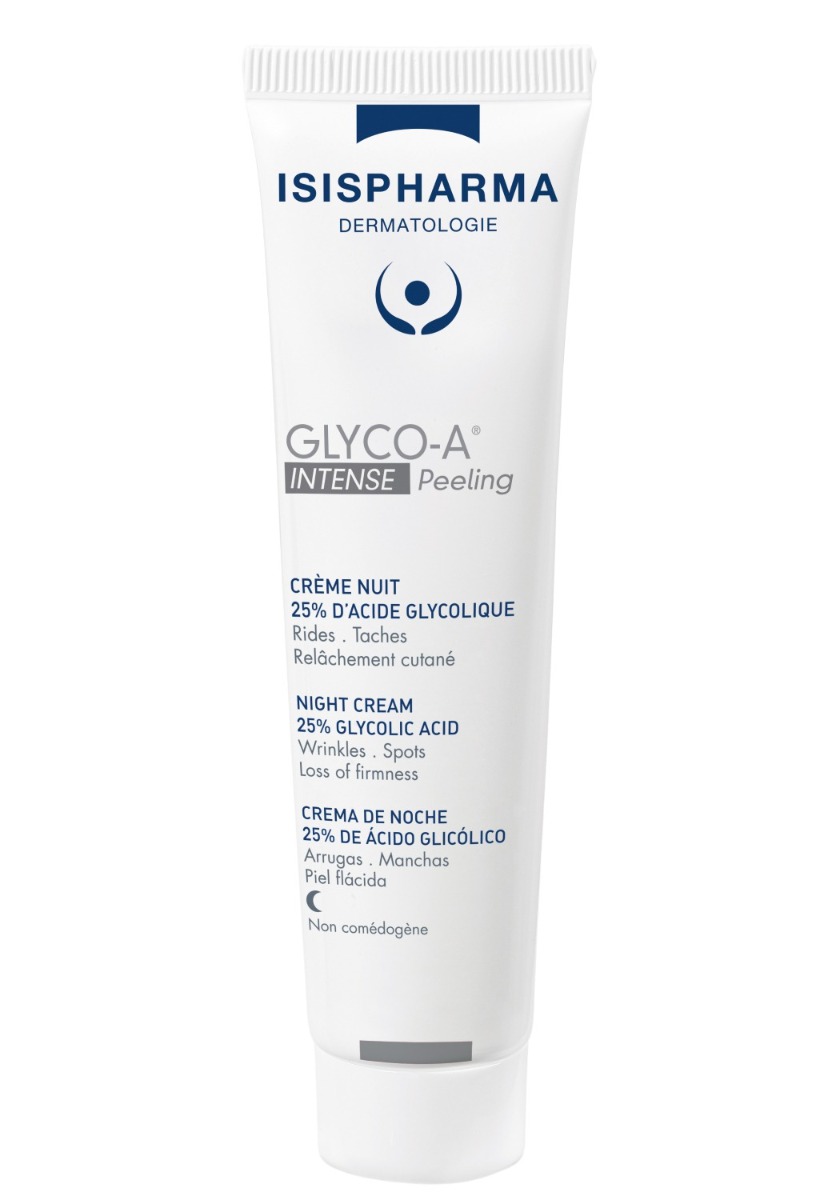 Isispharma Glyco A 25% crema notte per il viso con acido glicolico 30 ml 30 ml