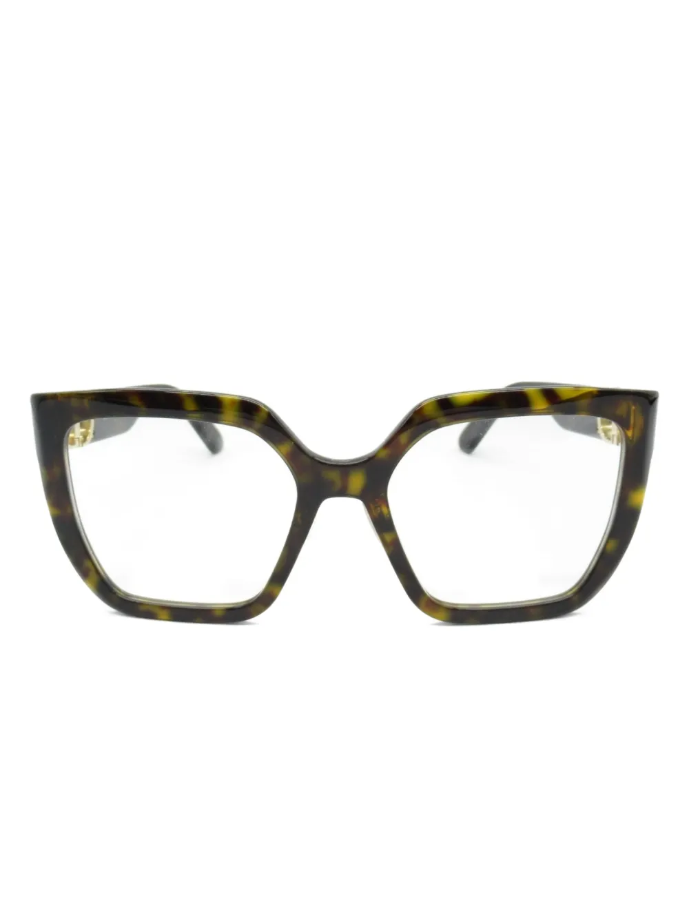 Christian Dior Pre-Owned 2020s tortoiseshell-effect glasses - Marrone