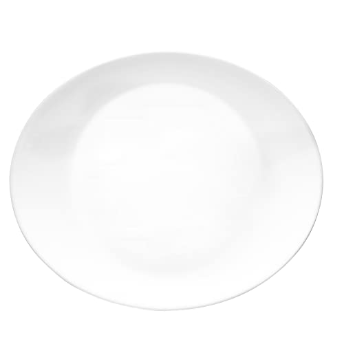 Bormioli Rocco 322521 Piatto Grangusto Steak 21,7X26,2, Vetro, White