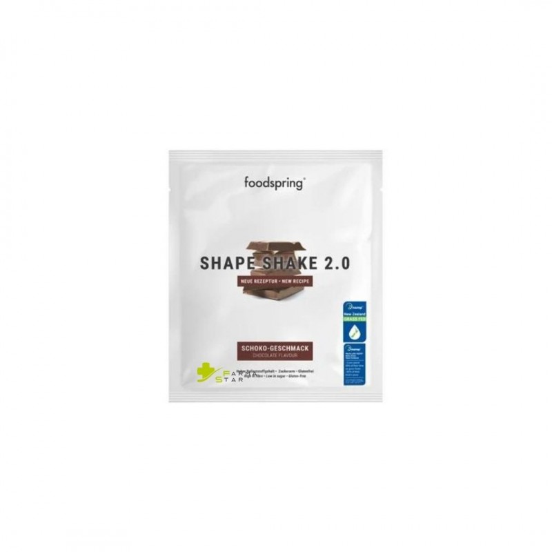 Foodspring - Foodspring Shape Shake 2,0 Cioccolato monodose Alimento proteico 60 g