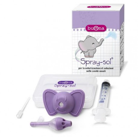 Buona - Buona Spray-sol Kit 5 Pezzi 1 Spray Sol + 1 Siringa Luer Lock Da 5 Ml + 1 Ago Cannula + Elefantino Copri-siringa