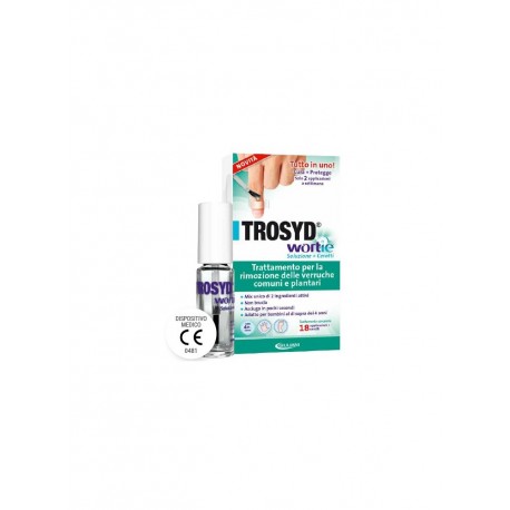 Trosyd - Giuliani Trosyd Wortie Soluzione + Cerotti per Verruche 18 Applicazioni