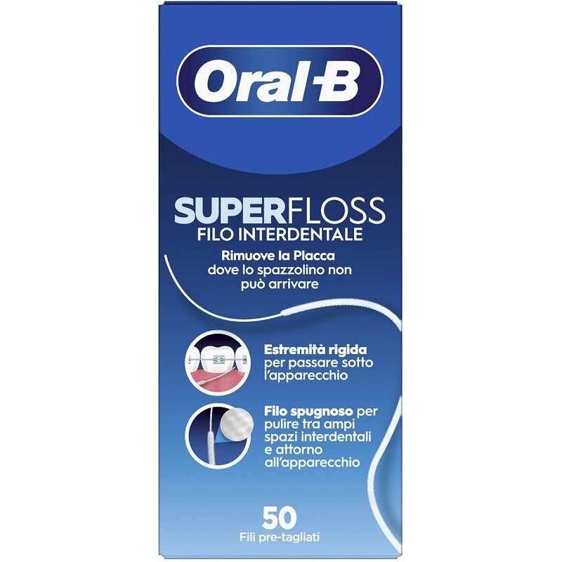 Oral-B - Oral-b superfloss filo interdentale 50 fili pre-tagliati